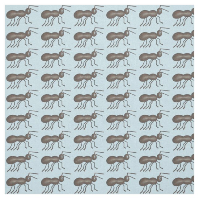 Ants Go Marching Black Ant Insect Animal Fabric (Swatch)