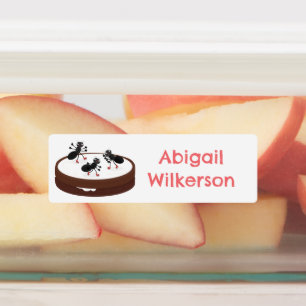 Ants ice skating on cookie cartoon personalized