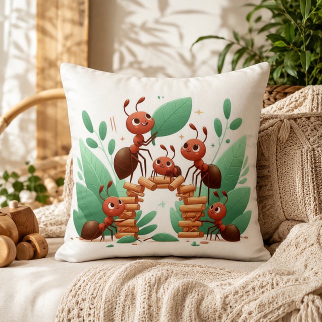  Ants in Wonderland Pillow (Ants in Wonderland Pillow)
