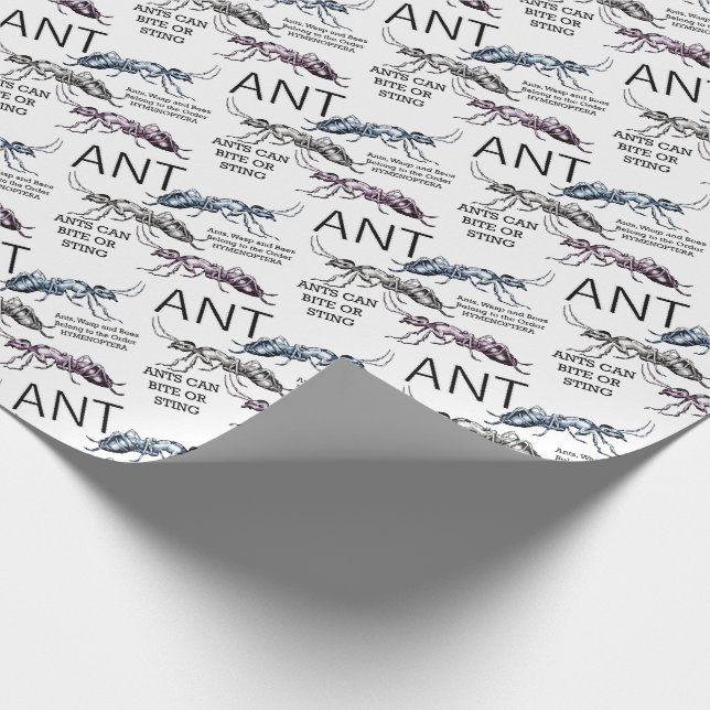 Ants Insects Bugs Wrapping Paper (Corner)