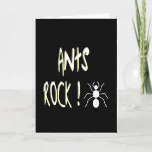 Ants Rock! Greeting Card
