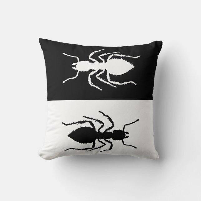 Ants Throw Pillow (Front)