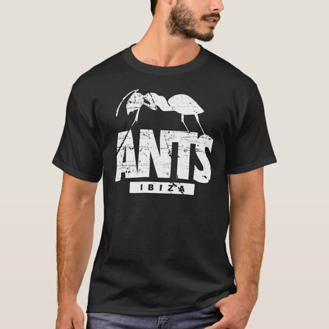 ANTS Ushuaïa Club IBIZA MODEL white legend Event b T-Shirt (Front)