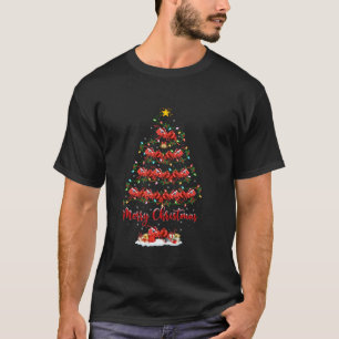 Ants Xmas Lighting Santa Ants Christmas Tree T-Shirt