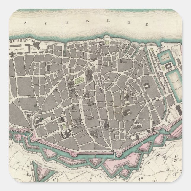 Antwerp Antwerpen Anvers Square Sticker (Front)
