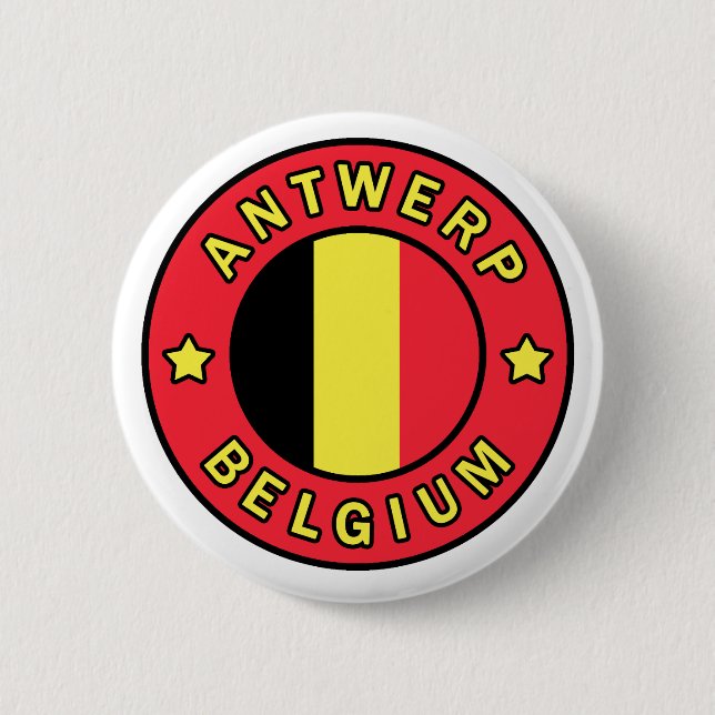 Antwerp Belgium 2 Inch Round Button (Front)