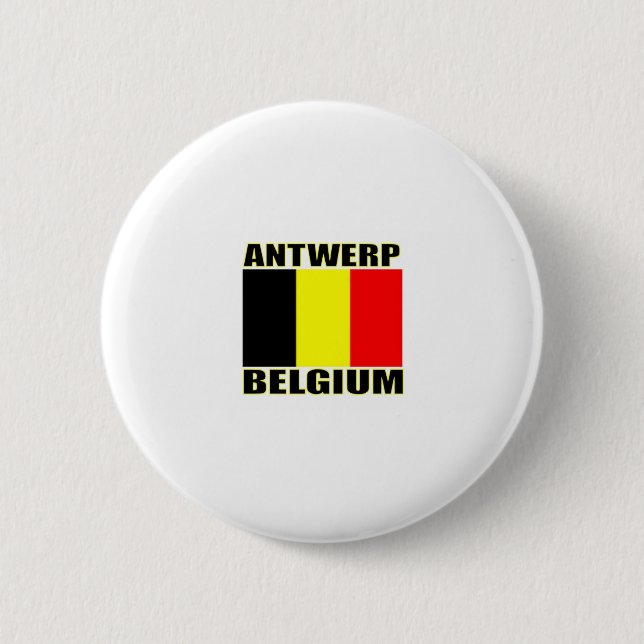 Antwerp, Belgium 2 Inch Round Button (Front)