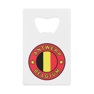 Antwerp Belgium Credit Card Bottle Opener