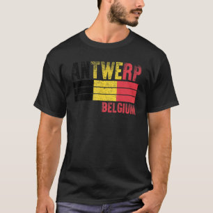 Antwerp Belgium Flag Belgians Mens Womens Kids T-Shirt
