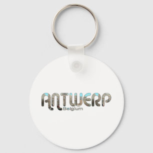 Antwerp, Belgium Keychain