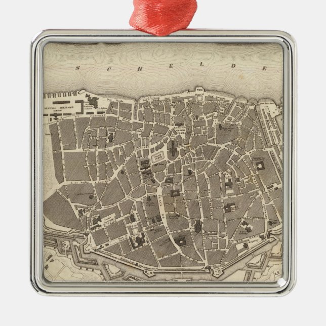 Antwerp, Belgium Metal Ornament (Front)