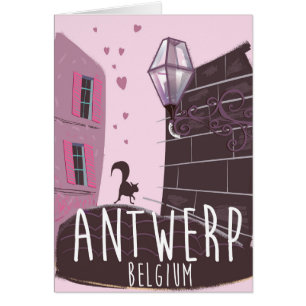 Antwerp, Belgium Travel poster