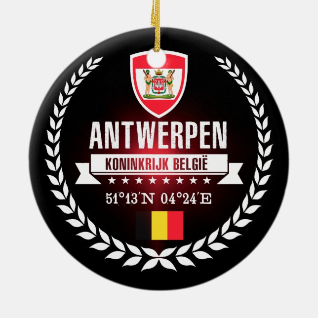 Antwerp Ceramic Ornament (Back)