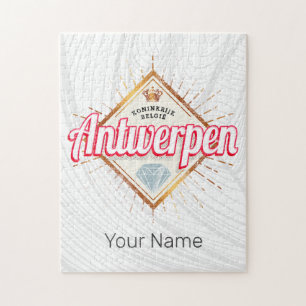 Antwerp Flanders Belgium Retro Vintage Souvenir Jigsaw Puzzle