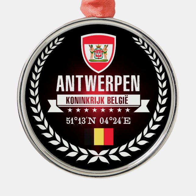 Antwerp Metal Ornament (Front)