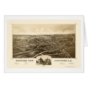 Antwerp, NY Panoramic Map - 1888