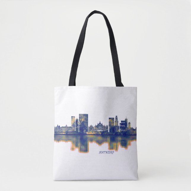 Antwerp Skyline Tote Bag (Front)
