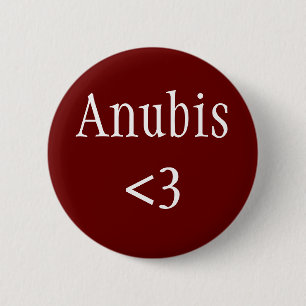 Anubis <3 badge 2 inch round button