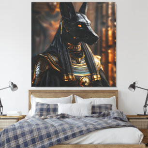 Anubis Ancient Egyptian God Afterlife Picture 15 Canvas Print