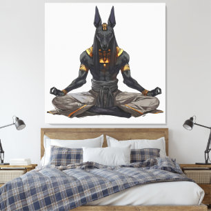 Anubis Ancient Egyptian God Afterlife Picture 6 Canvas Print