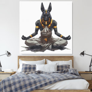 Anubis Ancient Egyptian God Afterlife Picture 7 Canvas Print