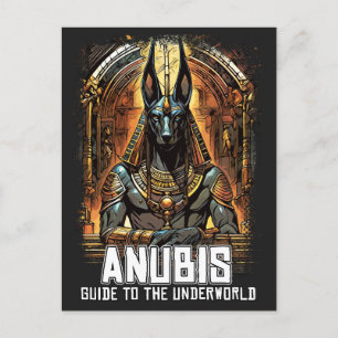 Anubis Ancient Egyptian GOD Guide to Underworld Postcard