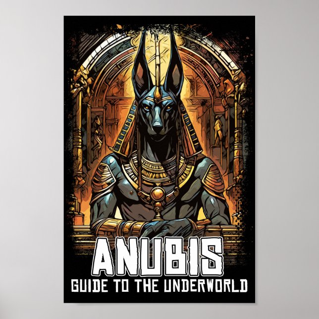 Anubis Ancient Egyptian God of Death Poster (Front)