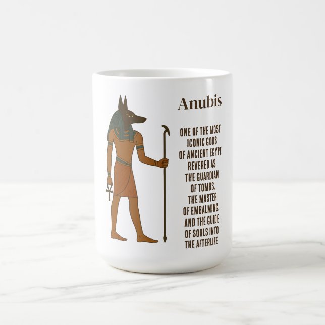 Anubis - Ancient Egyptian History Coffee Mug (Center)