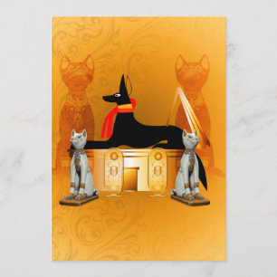 Anubis, ancient Egyptian Invitation