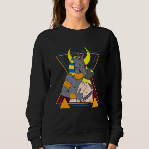 Anubis Art Anubis And Bastet Anubis Jackal Anubis  Sweatshirt