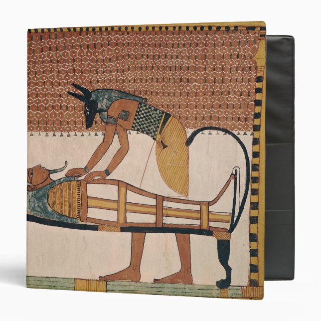 Anubis attends Sennedjem's Mummy Binder (Front/Inside)