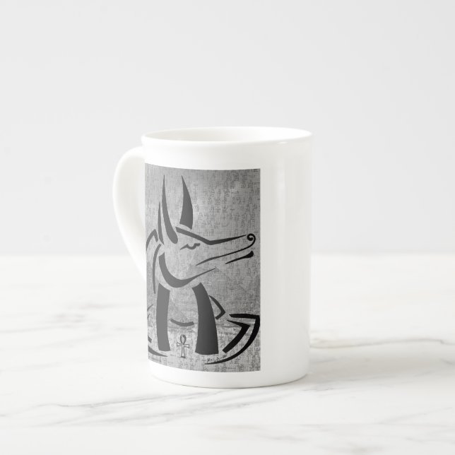 Anubis Bone China Mug (Front Left)
