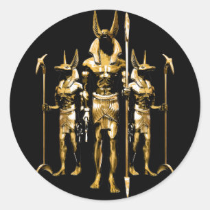 Anubis Classic Round Sticker