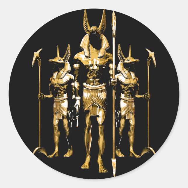 Anubis Classic Round Sticker (Front)