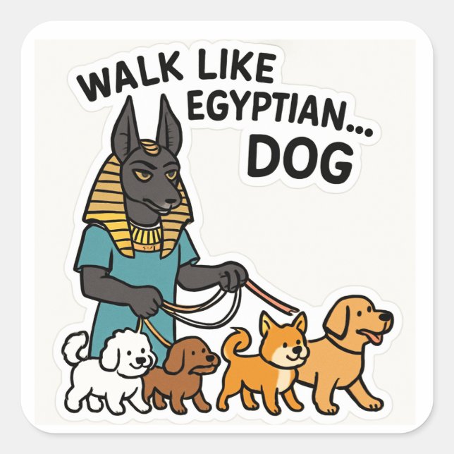 Anubis Dog Sacred Premium Vinyl Sticker (Front)