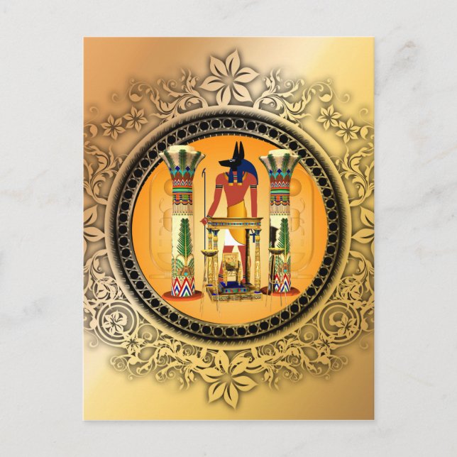 Anubis, egypt postcard (Front)
