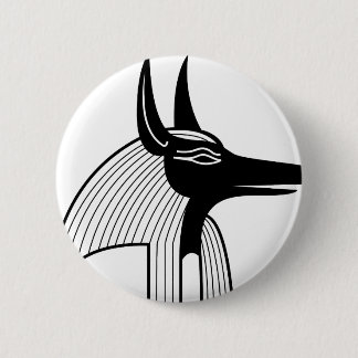 Anubis Egyptian God. 2 Inch Round Button