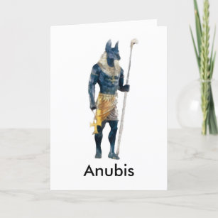 Anubis Egyptian God Card