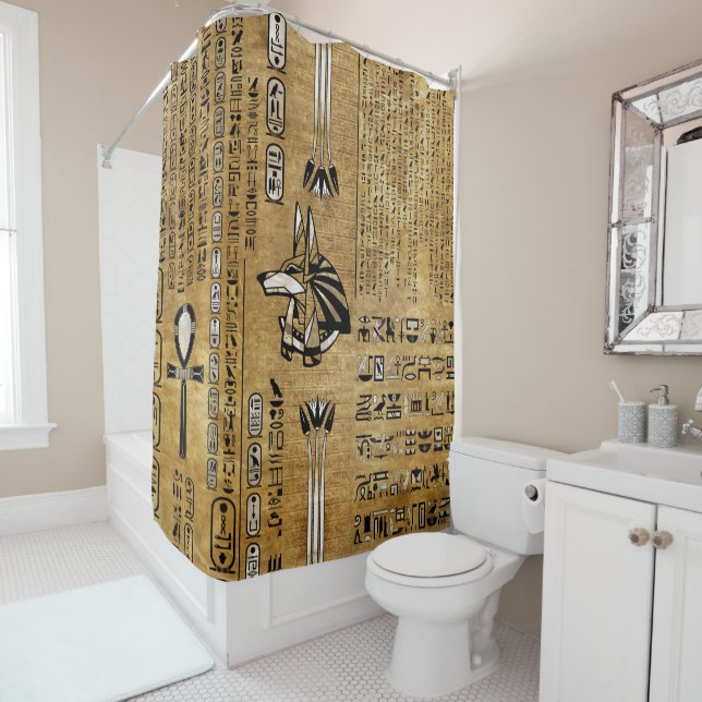 Anubis - Egyptian God -Gold and Pearl (In Situ)