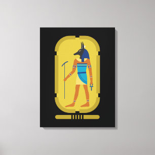 Anubis Egyptian God Of Mummification Canvas Print