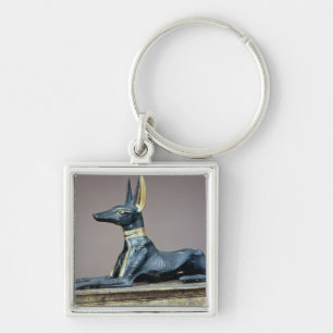 Anubis, Egyptian god of the dead from a chest Keychain