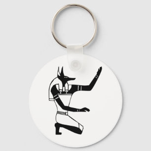 Anubis, Egyptian hieroglyph Keychain