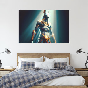 Anubis Egyptian Wall Art Canvas Print Picture 8