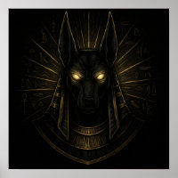 Anubis God of the Afterlife Gold Egyptian Art