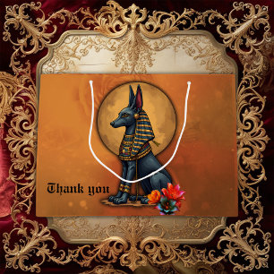 Anubis in the moonlight, large gift bag
