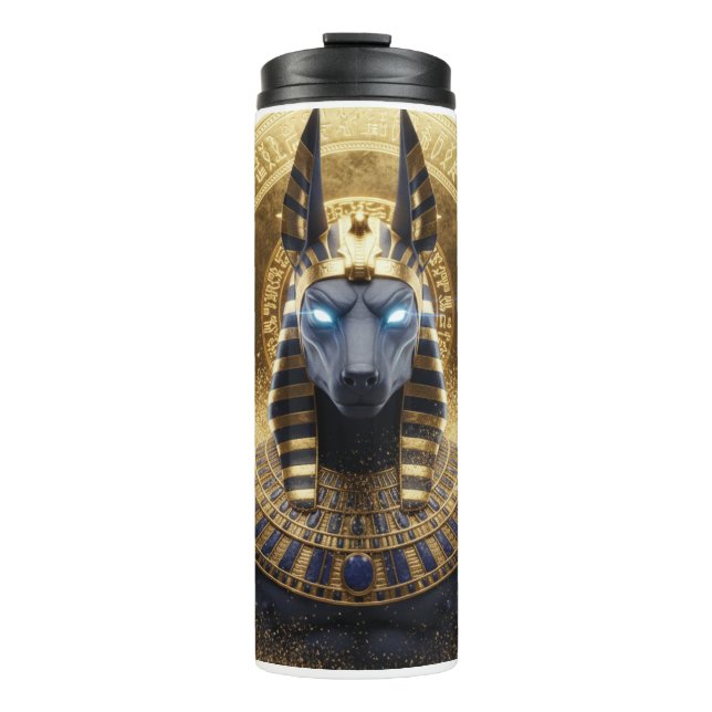 Anubis Jackal Thermal Mug | Ancient Egyptian God T (Front)