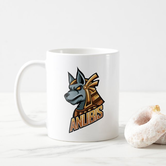 Anubis Mug - Le pouvoir dans chaque Sip! (Avec donut)