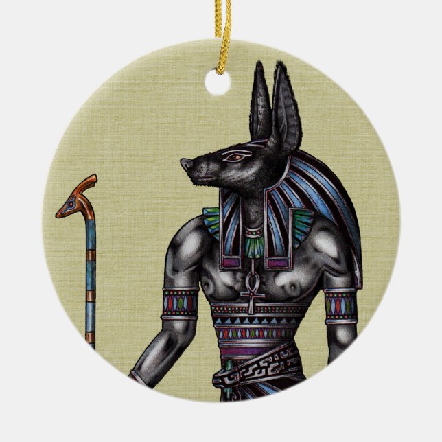 Anubis Ornament Round (Front)