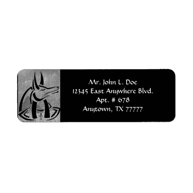 Anubis Return Address Label (Front)