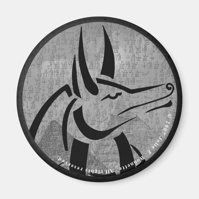Anubis Round Magnet (Front)